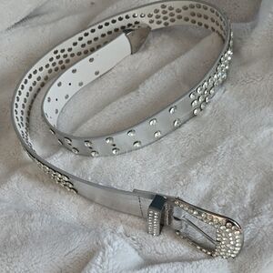 VENUS Silver Studded Women's Belt